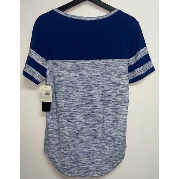 NFL Indianapolis Colts Shirt Womens Medium Blue Silver Short Sleeve Team Apparel - Picture 4 of 6